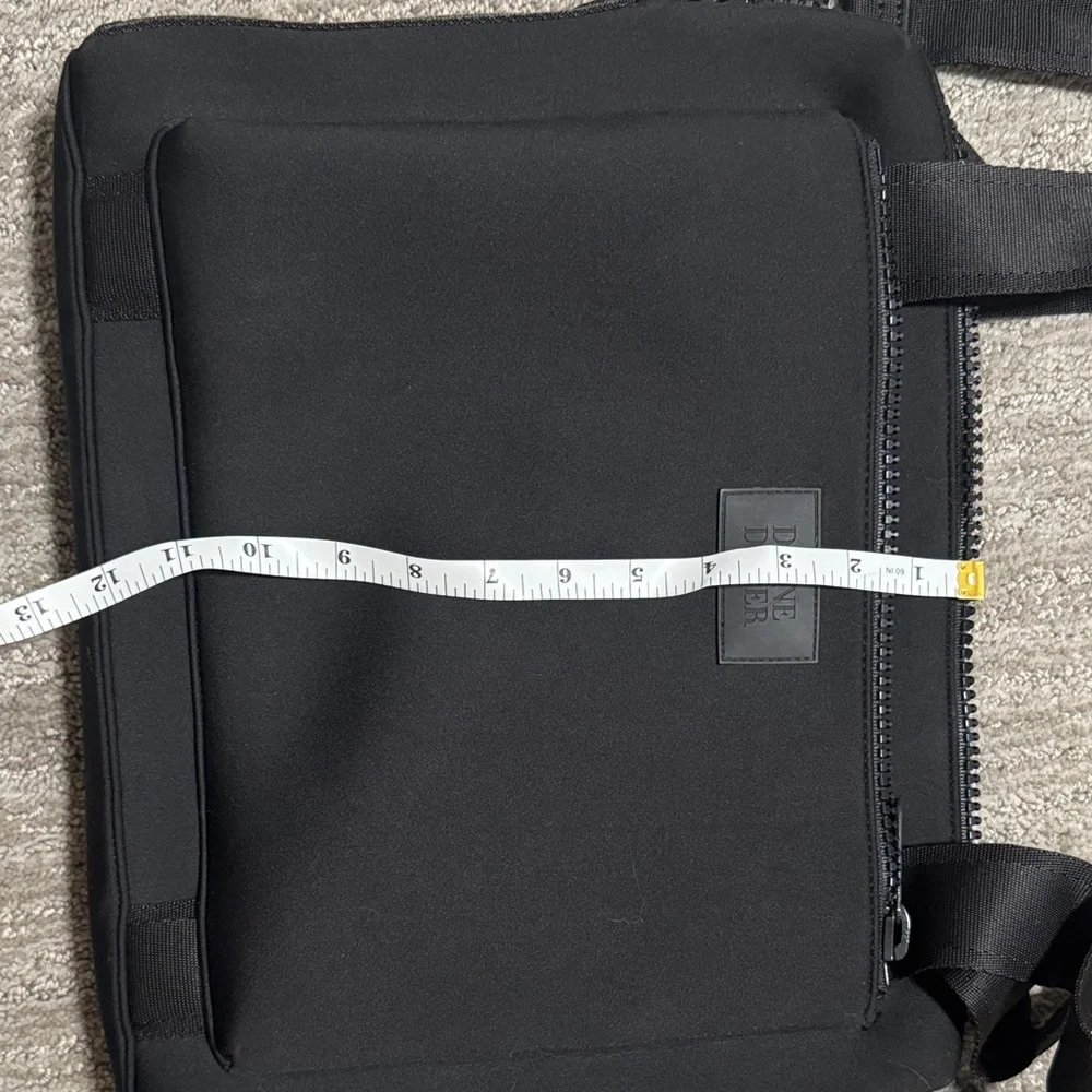 Dagne Dover Black Crossbody Laptop Bag